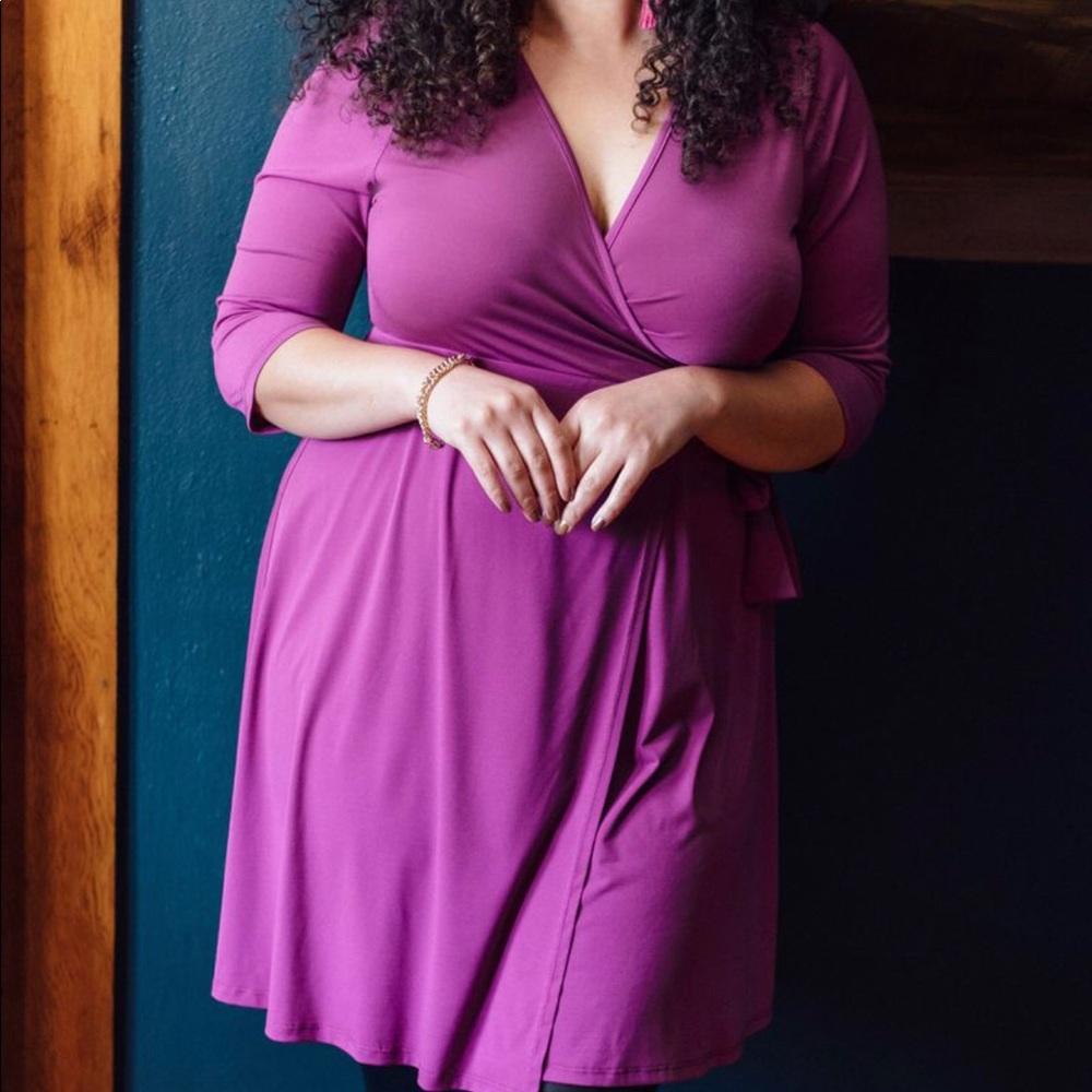 NWT Magenta True Wrap Dress size 2X